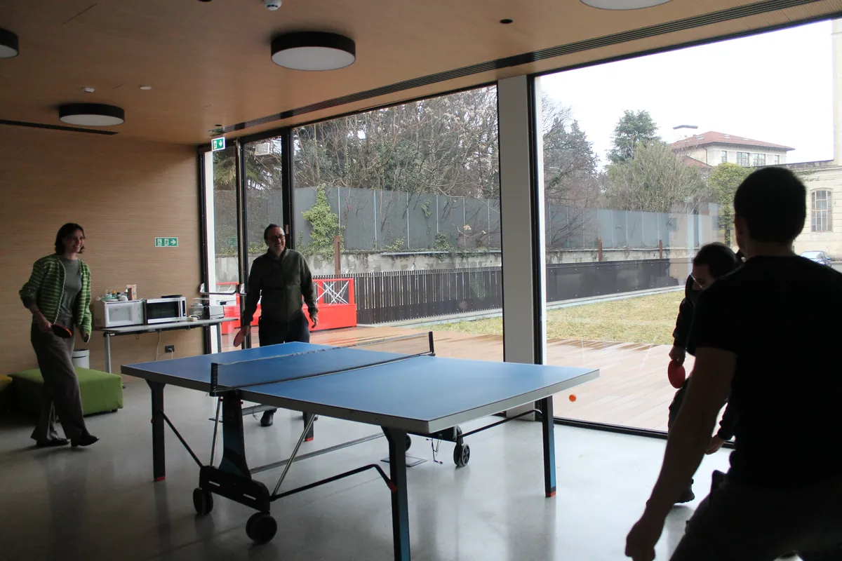 Ping pong at the lab